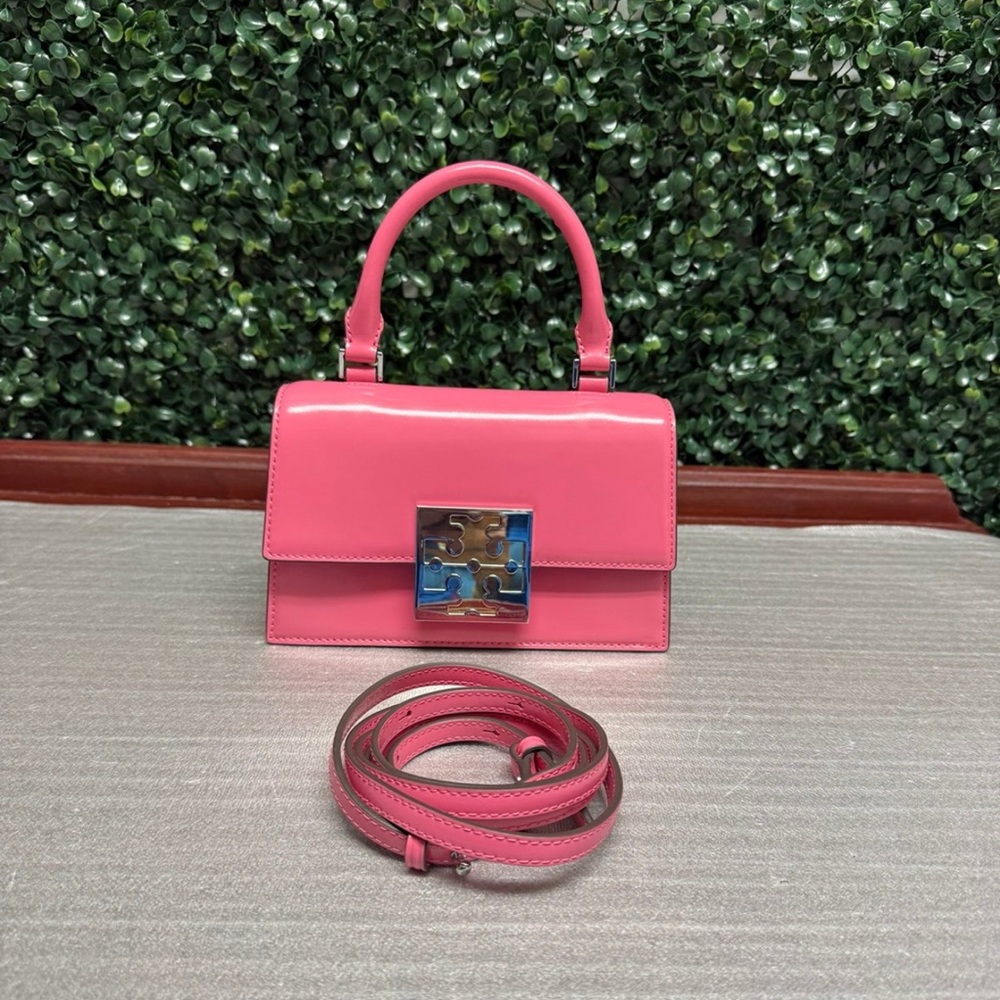 Tory Burch MINI Bon Bon Spazzolato Mini Top Handle